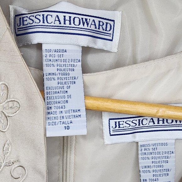 Jessica Howard Sleeveless Dress with Jacket - Picture 4 of 4